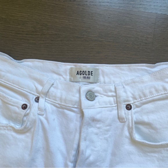 Agolde | white Riley cropped jeans - Picture 4 of 8